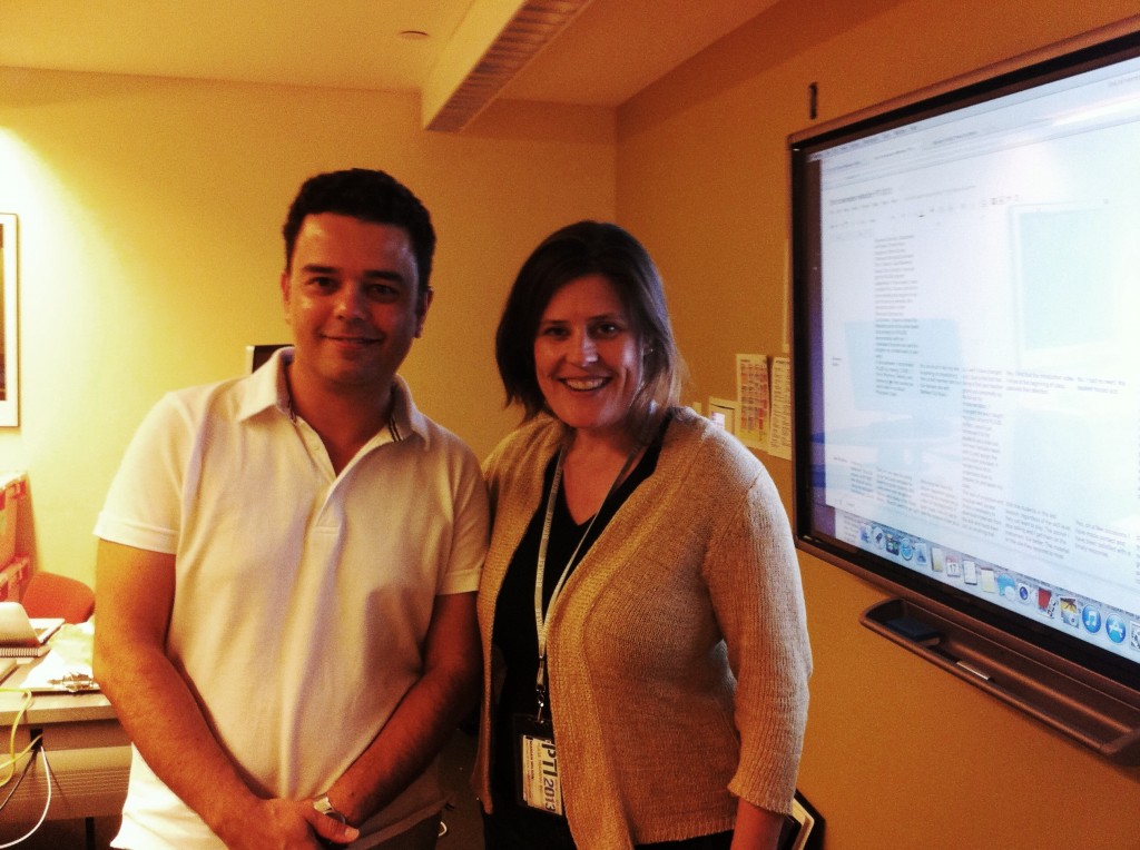 with Marian Wilson in one of the technology class of PULSE IMG_2364